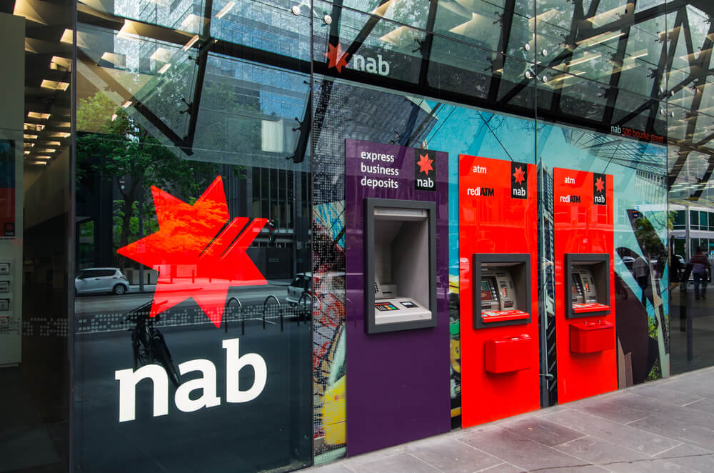 Automatic teller machines, one of the four major Australian banks.