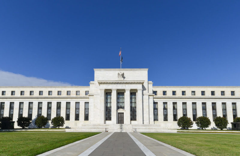 Federal Reserve building. economy