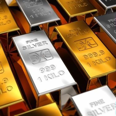 Gold and silver bars