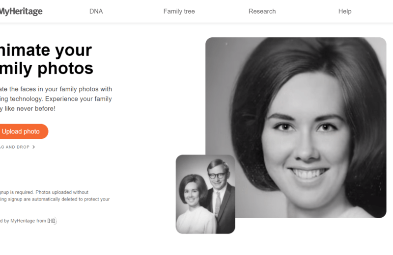 MyHeritage created AI tool to reanimate old family photos