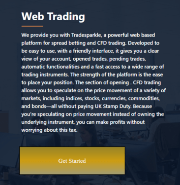 Tradesparkle’s Trading Platform