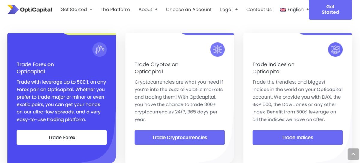 Opticapital - Trading Instruments