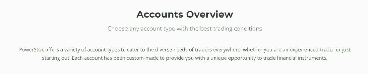 Account overview